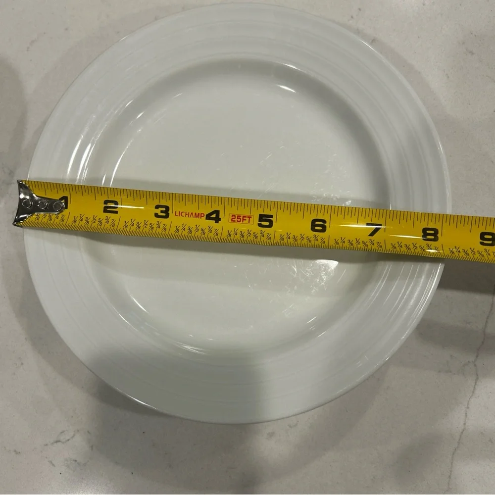 Crate&Barrel Classic White salad Plates- 5